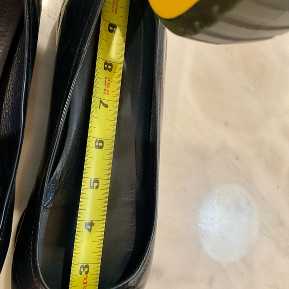 Prada Women's Navy Patent Leather ballet slippers - Picture 8 of 13